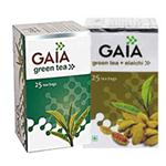 GAIA GREEN TEA BAGS ELAICHI 25 1+1